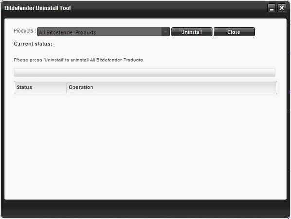 bitdefender uninstall tool