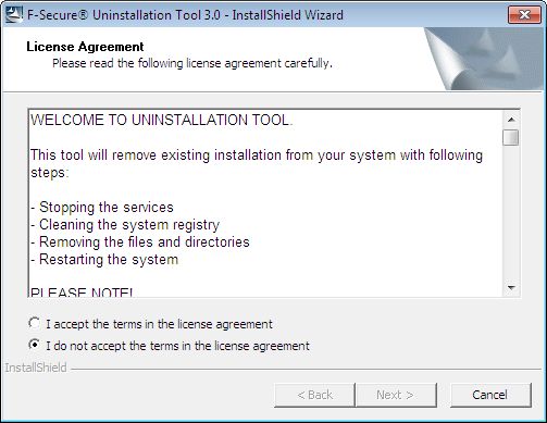 f-secure-uninstallation-tool