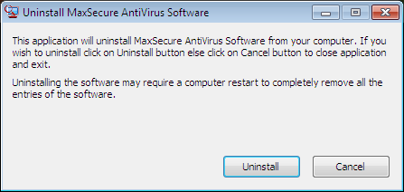 max antywirus remove