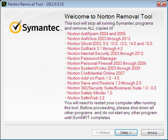 norton removal tool windows 10