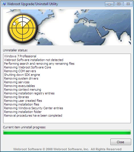 webrot uninstall